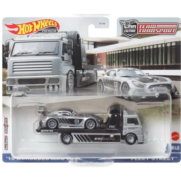 Hot Wheels Set de colecție din 2 automobile Premium Team Transport, în asortiment