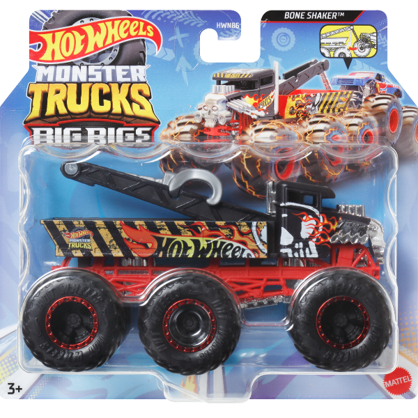 Hot Wheels Monster Truck 1:64 cu 6 roți, în asortiment