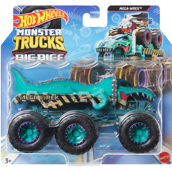 Hot Wheels Monster Truck 1:64 cu 6 roți, în asortiment