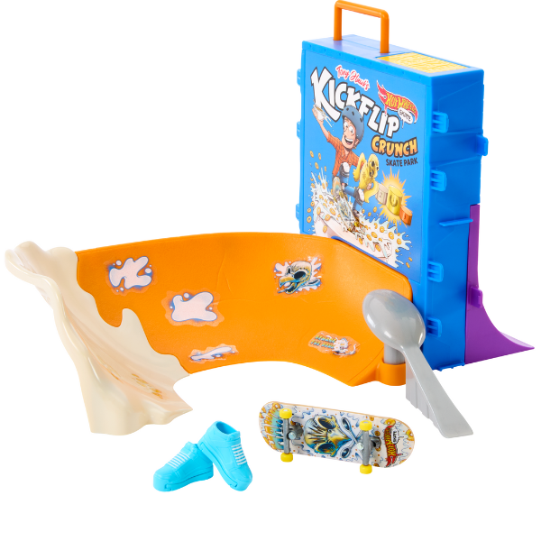 Hot Wheels Set de joc fingerboard Tony Hawk Cereal Skate Bowl