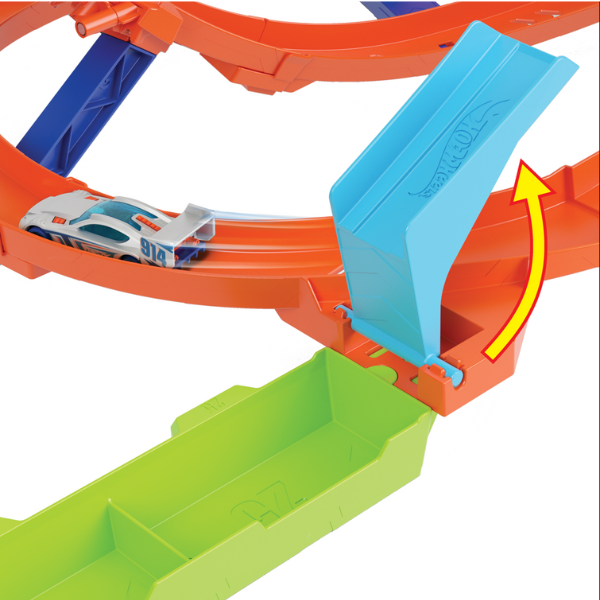 Hot Wheels Set de joc "Ciclon cu circuite" cu mecanism de lansare