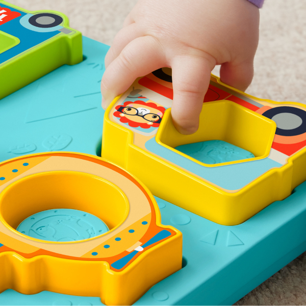 Fisher-Price Сортер - пазл "Формы и звуки транспортных средств"