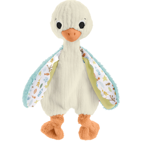 Fisher-Price Плюшевая игрушка "Гусь" со звенящими звуками для новорожденных
