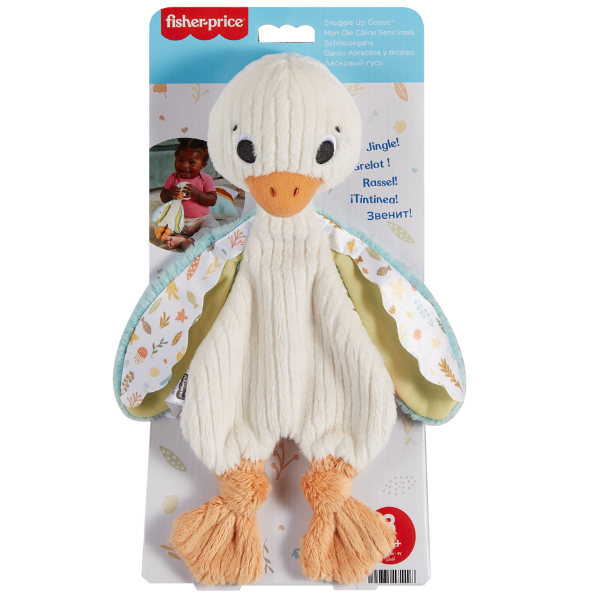 Fisher-Price Плюшевая игрушка "Гусь" со звенящими звуками для новорожденных