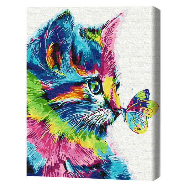 Cumpara  Picturi prin numere - Pictură pe numere 40*50 cm (în cutie) - Pisic..
