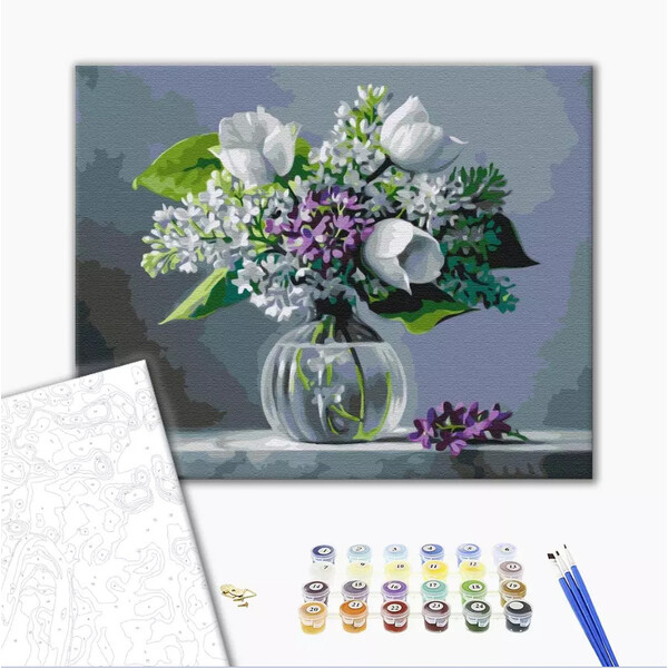 Pictură pe numere 40*50 cm (în cutie) – Bucurii de primăvară