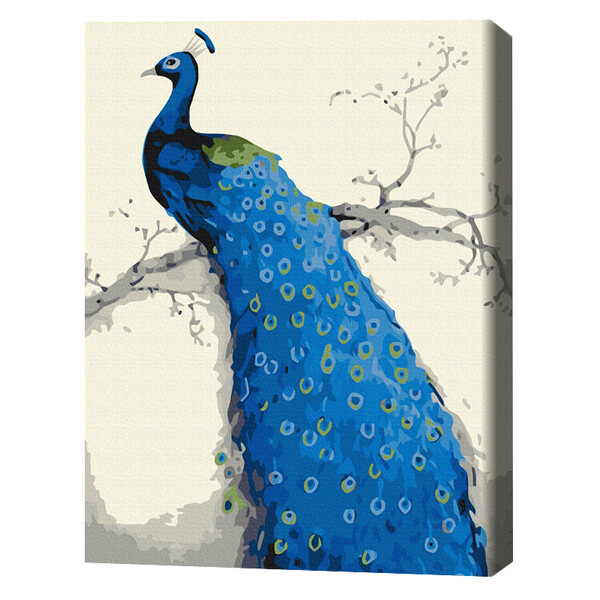 Cumpara  Creativitate/Logică - Pictură pe numere 40*50 cm (în cutie) – Păun ..