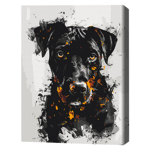Cumpara  Picturi prin numere - Pictură pe numere 40*50 cm (în cutie) – Câine..