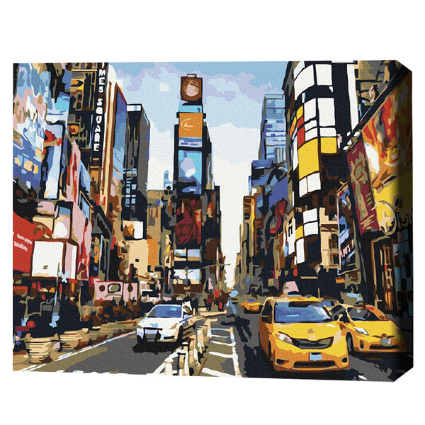 Pictură pe numere 40*50 cm (în cutie) – Viața Times Square