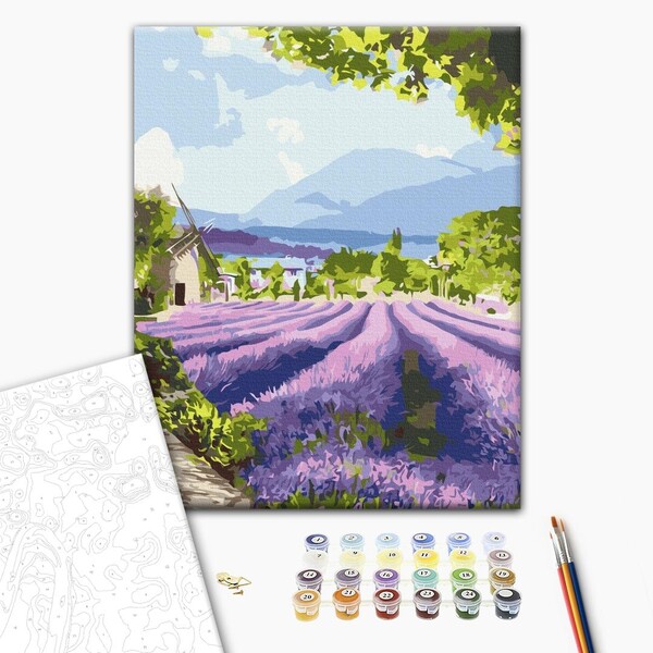Картина по номерам 40*50 см (без упаковки) - Два мира Прованса