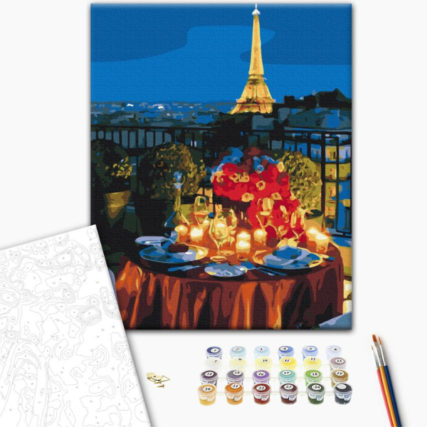Pictură pe numere 40*50 сm (fără cutie) – Întâlnire la Paris