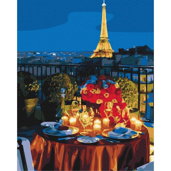 Pictură pe numere 40*50 сm (fără cutie) – Întâlnire la Paris