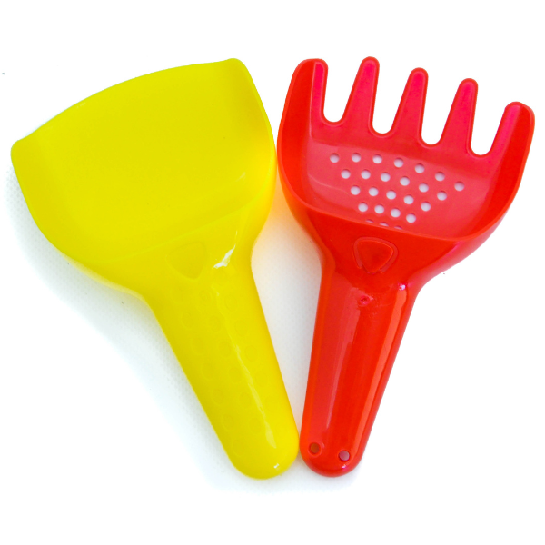 Super set 4 în 1 pentru nisip, 4 culori