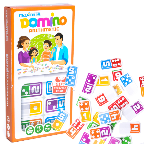 Joc de masă „Domino matematic”,  28 dominouri