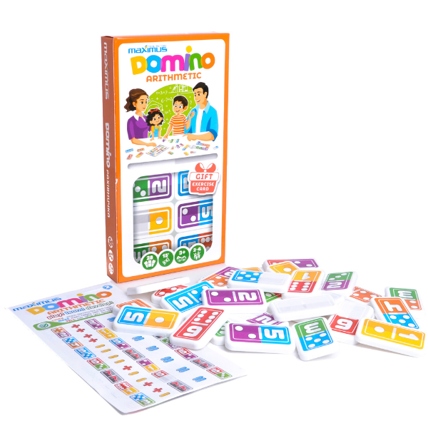 Joc de masă „Domino matematic”,  28 dominouri