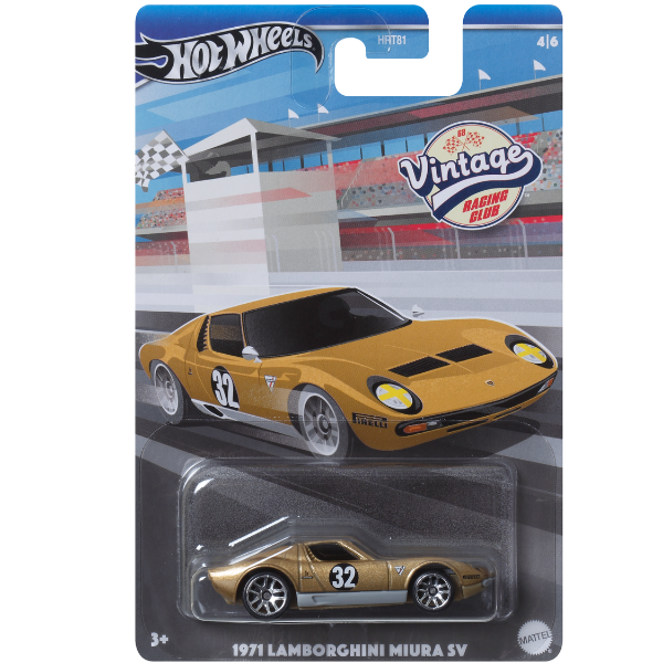 Hot Wheels Mașină retro de curse 1:64, în asortiment