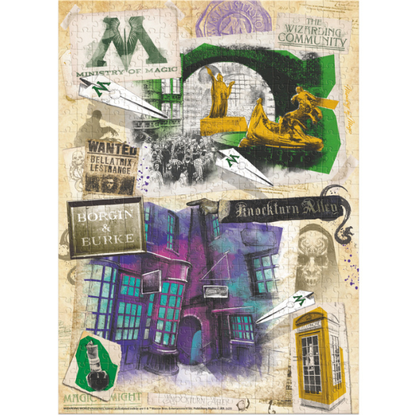 Puzzle „Ministerul Magiei și Aleea Knocktern.”, seria Harry Potter, 450  elem.