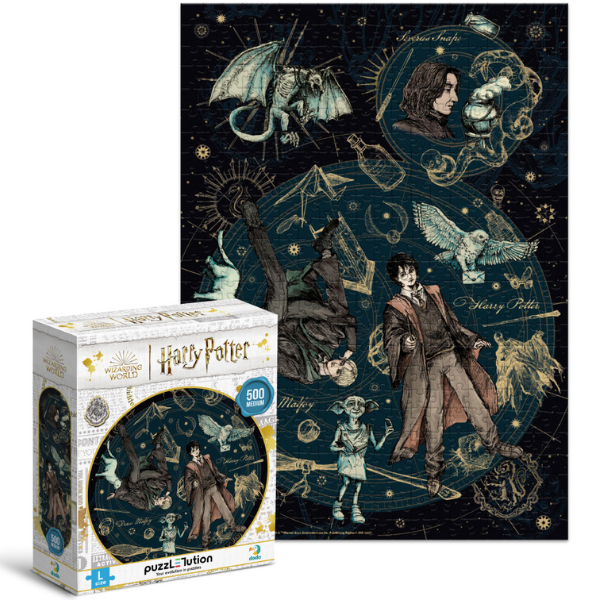 Puzzle „Dedicat. Legendar. Mândru”, seria Harry Potter, 500 elem.
