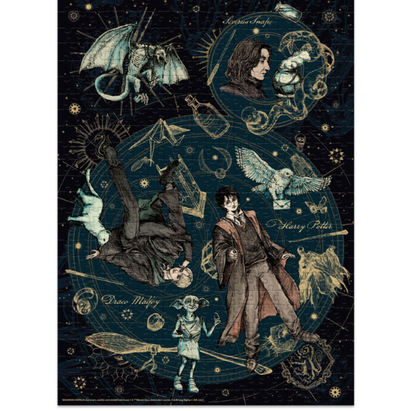 Puzzle „Dedicat. Legendar. Mândru”, seria Harry Potter, 500 elem.