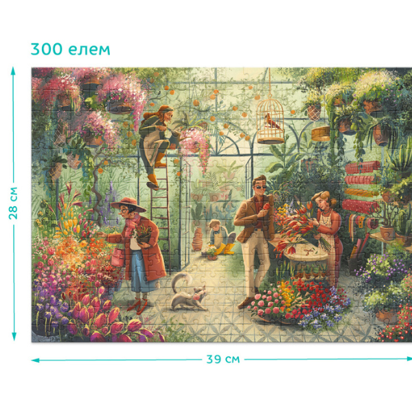 Puzzle „Magazinul de flori”, seria Stil de viață, 300 elem.