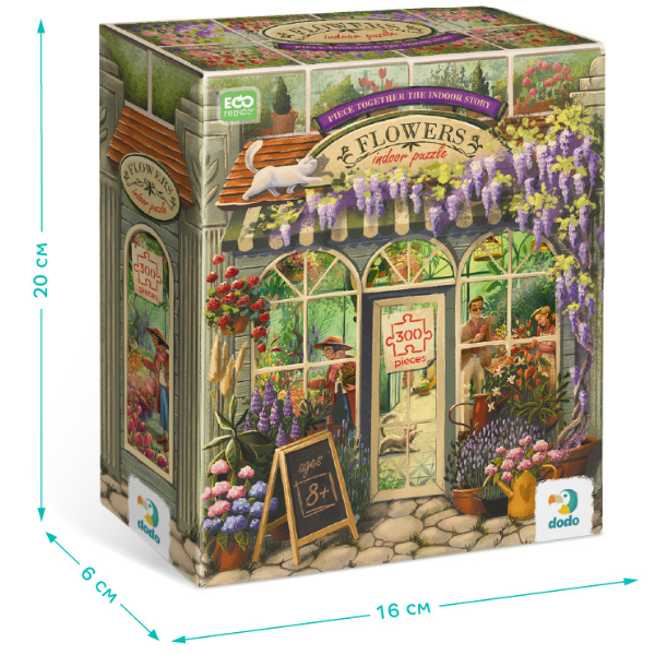 Puzzle „Magazinul de flori”, seria Stil de viață, 300 elem.