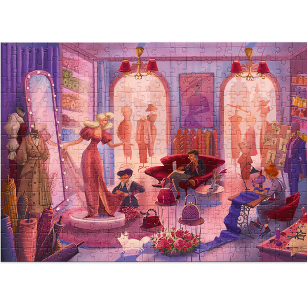 Puzzle „Atelierul de modă”, seria Stil de viață, 300 elem.