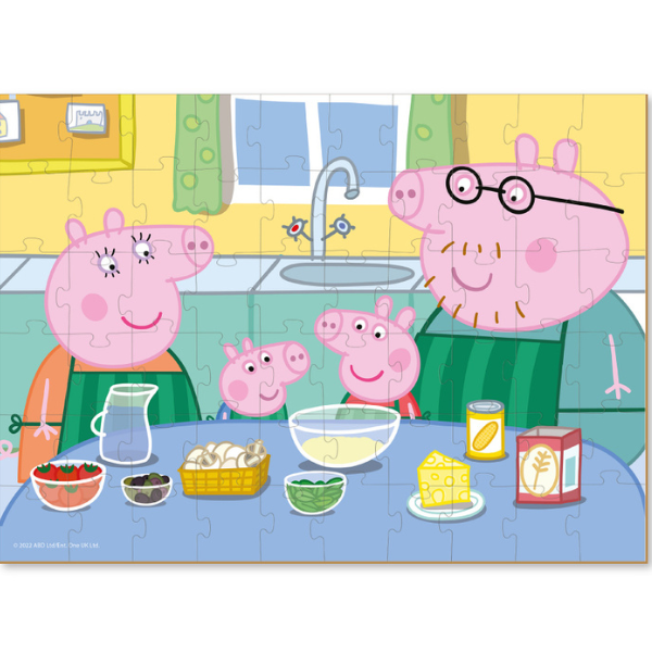 Puzzle „Gătim împreună”, seria Peppa Pig, 60 elem.