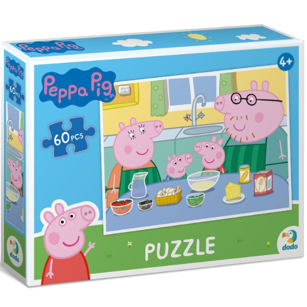 Puzzle „Gătim împreună”, seria Peppa Pig, 60 elem.