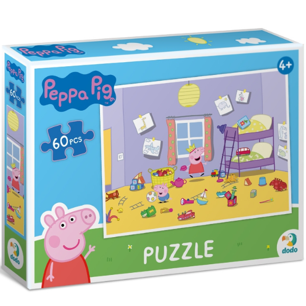 Puzzle „Curățenie distractivă”, seria Peppa Pig, 60 elem.