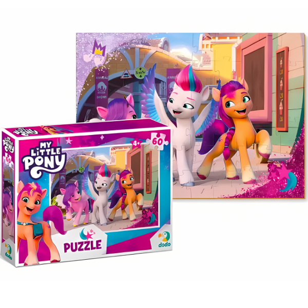 Puzzle „Plimbare în oraș”, seria My Little Pony, 60 elem.