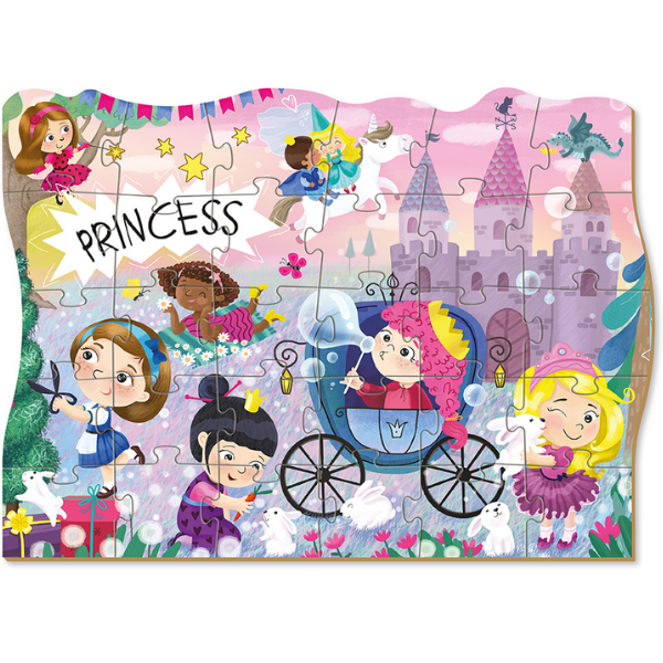 Puzzle „Prințese în vacanță”, seria Fantasy, 30 elem.