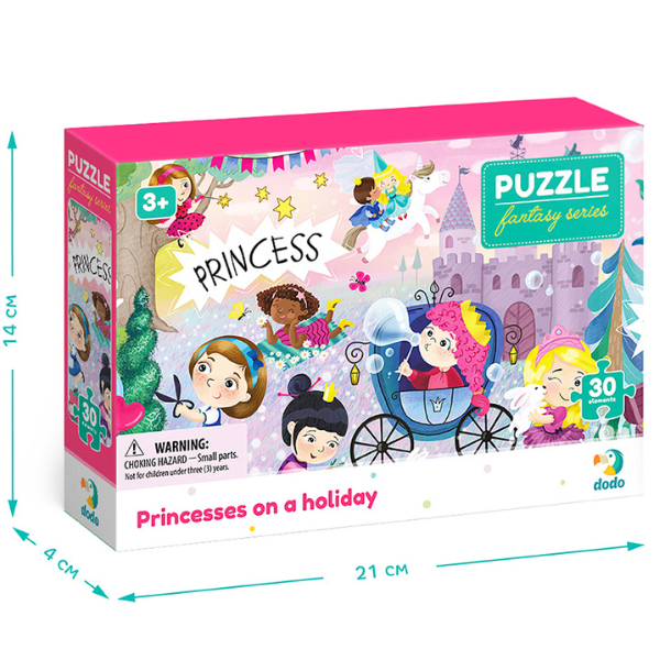 Puzzle „Prințese în vacanță”, seria Fantasy, 30 elem.