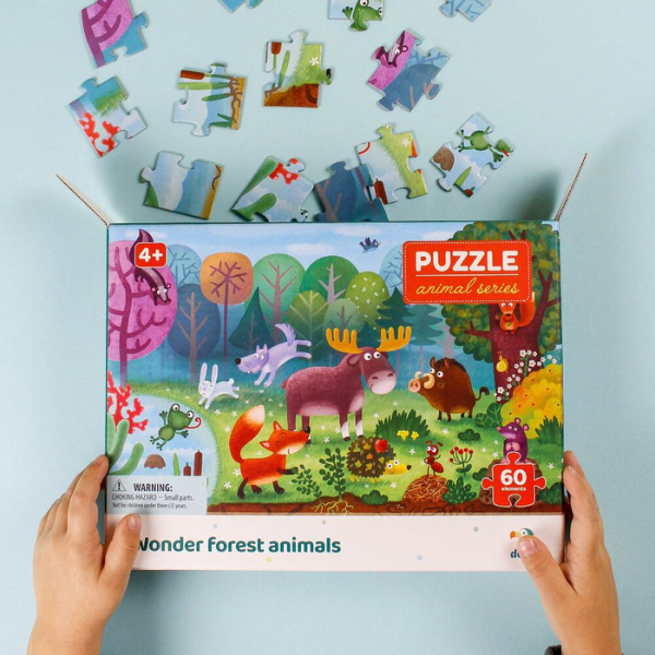 Puzzle „Animale minunate din pădure”, seria Animale, 60 elem.