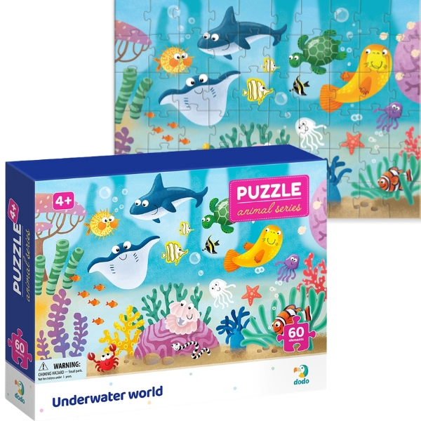 Puzzle „Lumea subacvatică”, seria Animale, 60 elem.