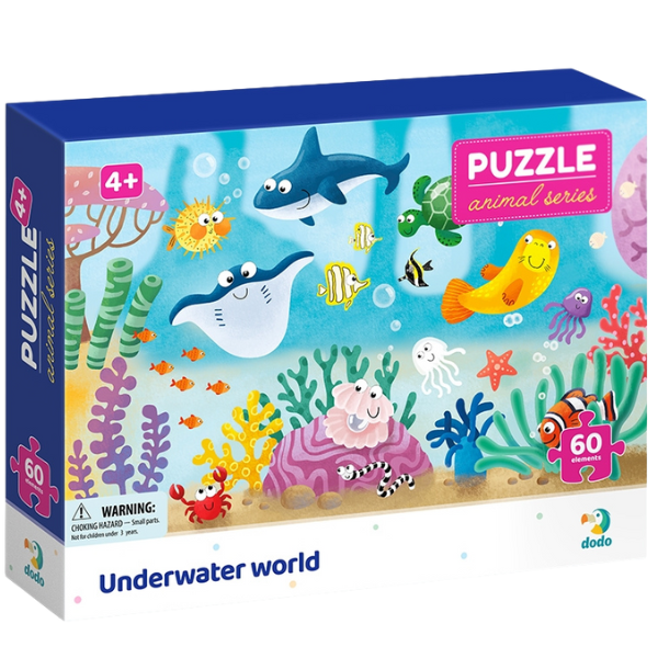 Puzzle „Lumea subacvatică”, seria Animale, 60 elem.