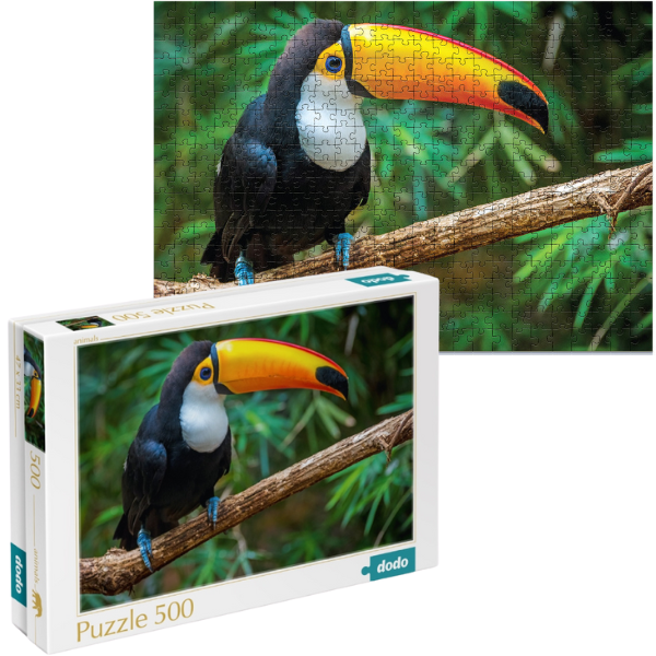 Puzzle „Toucan. Brazilia”, seria Lumea animalelor, 500 elem.