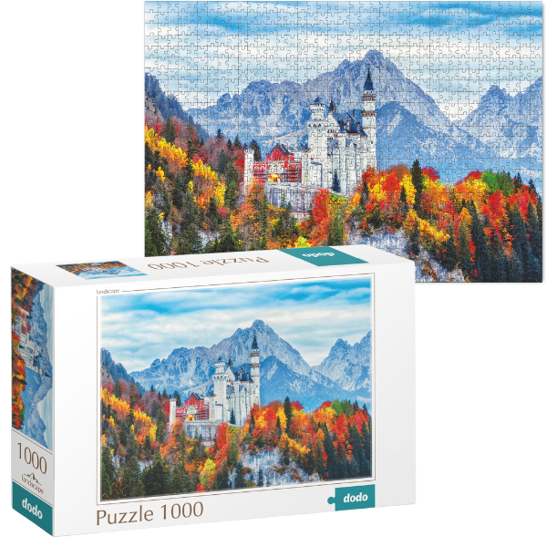 Puzzle ” Castelul Neuschwanstein. Germania”, seria Peisaje, 1000 elem.