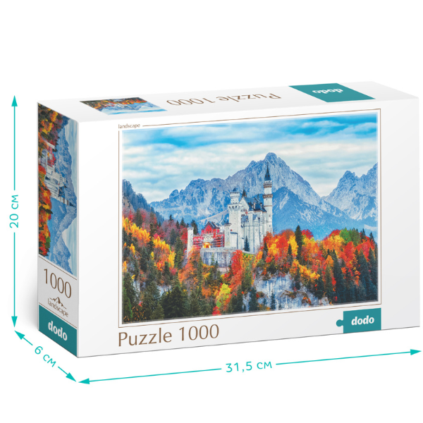 Puzzle ” Castelul Neuschwanstein. Germania”, seria Peisaje, 1000 elem.