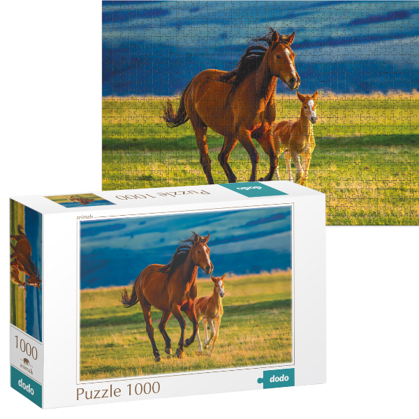 Puzzle „Învățarea mânzului”, seria Peisaje, 1000 elem.