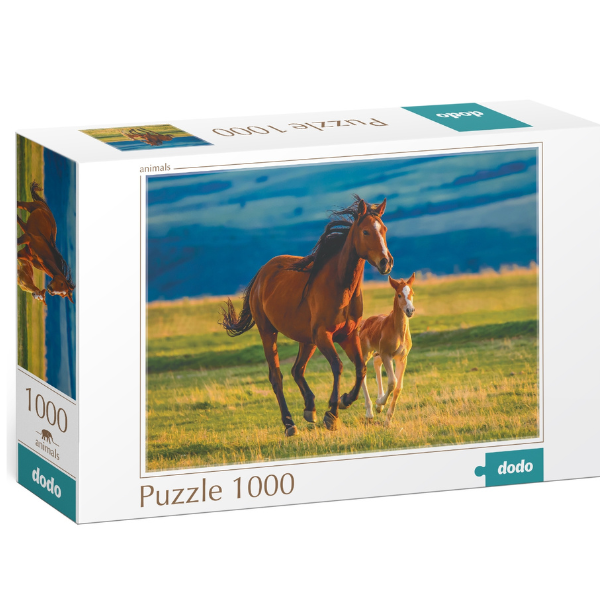 Puzzle „Învățarea mânzului”, seria Peisaje, 1000 elem.