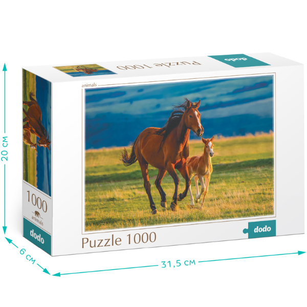 Puzzle „Învățarea mânzului”, seria Peisaje, 1000 elem.