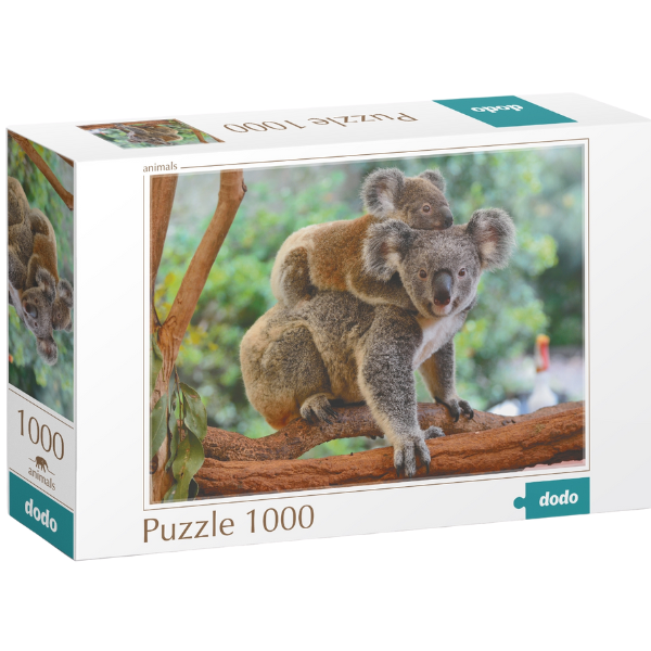 Puzzle „Baby koala și mama”, seria Lumea animalelor, 1000 elem.