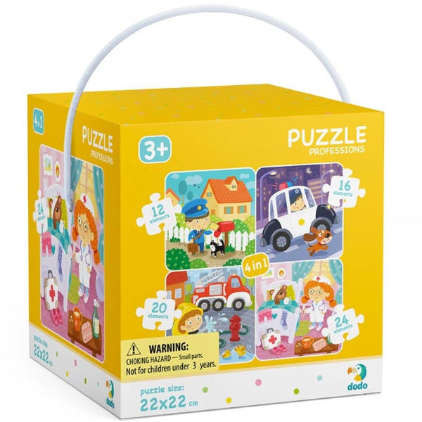 Puzzle 4 în 1 „Profesii”