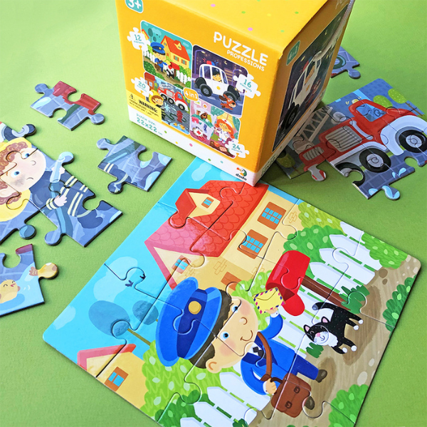 Puzzle 4 în 1 „Profesii”