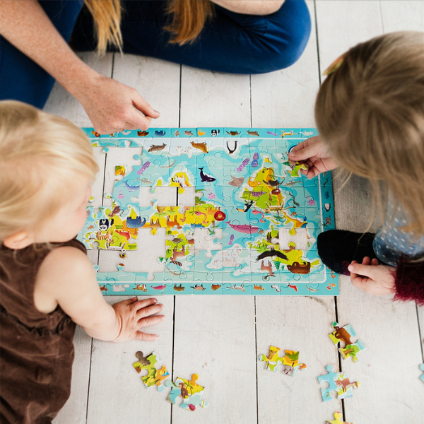 Puzzle „Lumea animalelor”, seria Puzzle de observație, 80 elem.