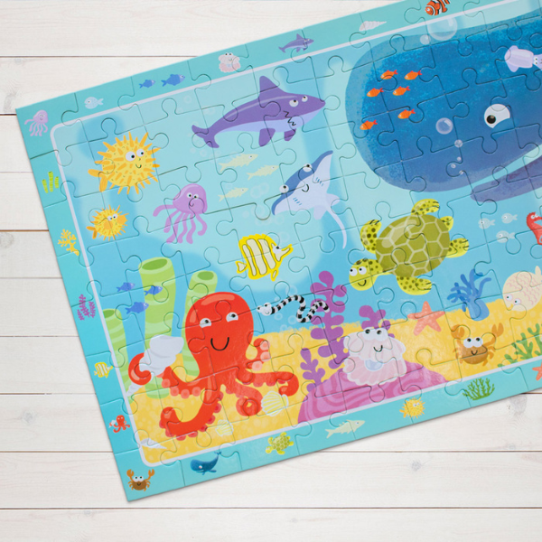 Puzzle „Sub apă”, seria Puzzle de observație, 80 elem.