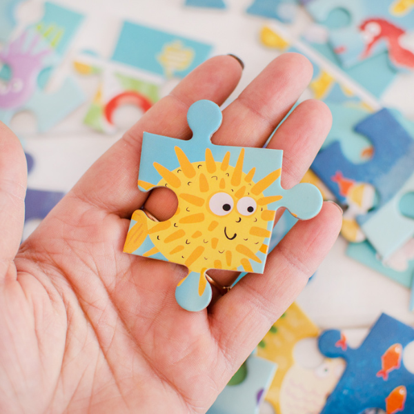 Puzzle „Sub apă”, seria Puzzle de observație, 80 elem.