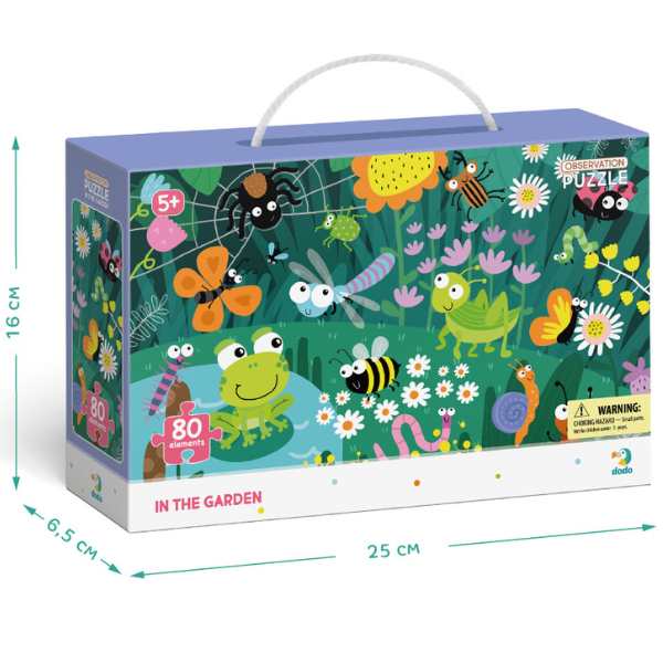 Puzzle „În grădină”, seria Puzzle de observație, 80 elem.