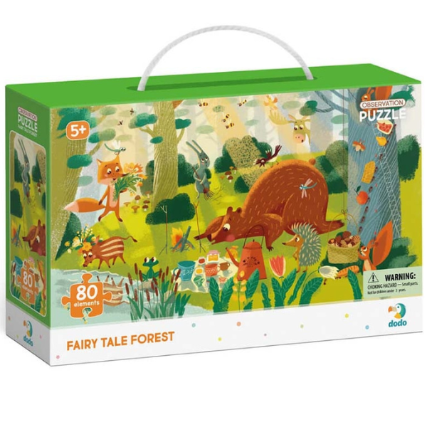 Puzzle „Pădure de basm”, seria Puzzle de observație, 80 elem.