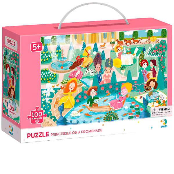 Puzzle „Prințese la plimbare”, 100 elem.